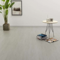 Vloerplanken zelfklevend 4,46 m² 3 mm PVC lichtgrijs