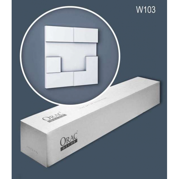 Orac Decor W103 MODERN CUBI 1 doos 5 stukken 3d muurpaneel 0,55 m2 Orac Decor W103 MODERN CUBI 1 doos 5 stukken 3d muurpaneel 0,55 m2