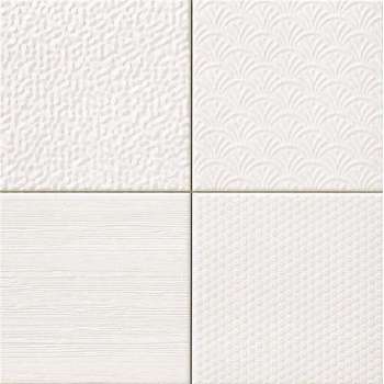 1,37m² - Wandtegels Glint Blanco - 44,2x44,2