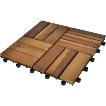 Terrastegels 30x30 cm acaciahout 30 st