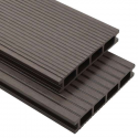 Terrasplanken HKC met accessoires 16 m² 2,2 m donkerbruin