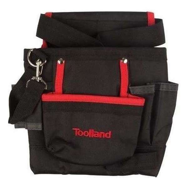 Toolland Gereedschapsdrager 7-vaks 28,3 X 27,4 Cm Nylon Zwart/rood Toolland Gereedschapsdrager 7-vaks 28,3 X 27,4 Cm Nylon Zwart/rood