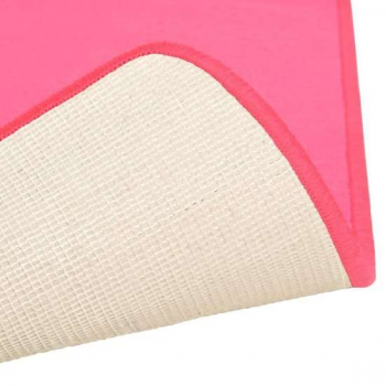 vidaXL Bedtapijten shaggy hoogpolig 3 st roze