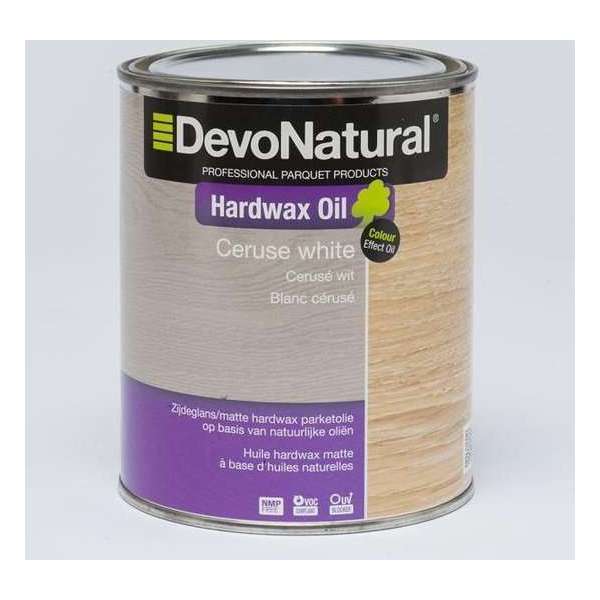 Devonatural Hardwax Oil Ceruse Wit / hardwaxolie - 0.1 Liter Devonatural Hardwax Oil Ceruse Wit / hardwaxolie - 0.1 Liter