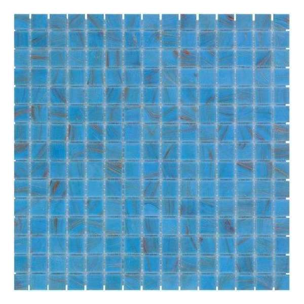 1,04m² - Mozaiek Tegels - Amsterdam Vierkant Licht Blauw/Goud 2x2 1,04m² - Mozaiek Tegels - Amsterdam Vierkant Licht Blauw/Goud 2x2