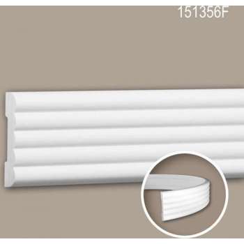 Wandlijst 151356F Profhome Lijstwerk flexibele lijst Sierlijst modern design wit 2 m