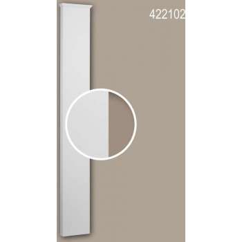 Pilaster schacht Profhome 422102 Gevelelement Pilaster Wandpijler Exterieur lijstwerk toscaans stijl wit