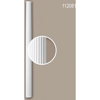 Volle zuilen schacht 112081 Profhome Zuil Sierelement neo-classicisme stijl wit