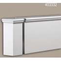 Eindelement Profhome 403332 Exterieur lijstwerk Sierelement Gevelelement modern design wit