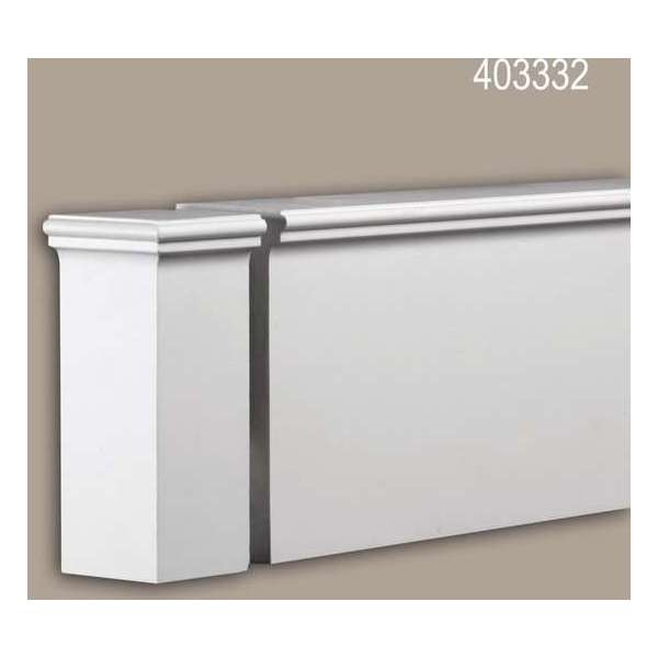 Eindelement Profhome 403332 Exterieur lijstwerk Sierelement Gevelelement modern design wit Eindelement Profhome 403332 Exterieur lijstwerk Sierelement Gevelelement modern design wit
