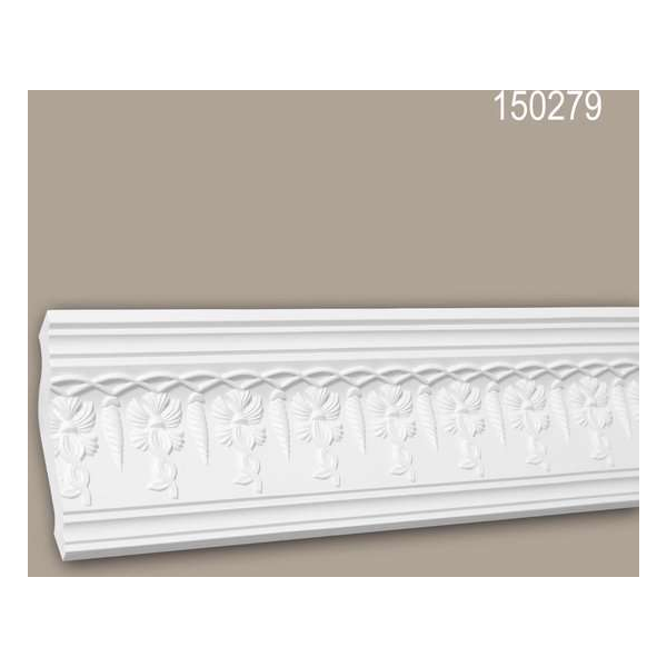 Kroonlijst 150279 Profhome Sierlijst Lijstwerk neo-empire stijl wit 2 m Kroonlijst 150279 Profhome Sierlijst Lijstwerk neo-empire stijl wit 2 m