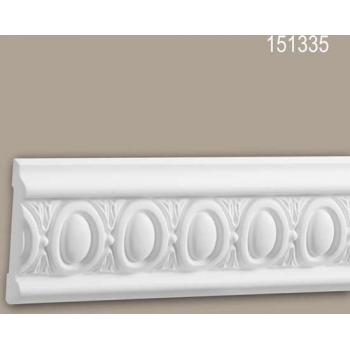 Wandlijst 151335 Profhome Lijstwerk Sierlijst neo-classicisme stijl wit 2 m
