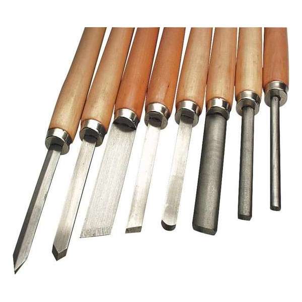 MANNESMANN 8-delige set houtdraaibeitels MANNESMANN 8-delige set houtdraaibeitels