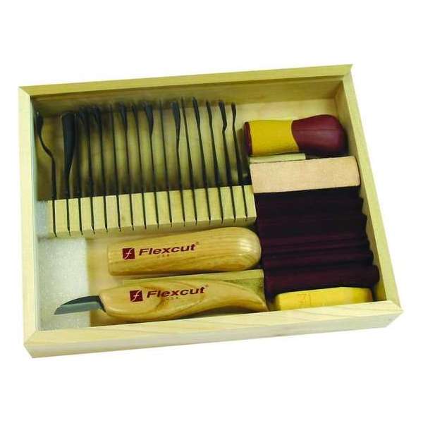 Flexcut Deluxe Starter Beitelset (21 st) Flexcut Deluxe Starter Beitelset (21 st)