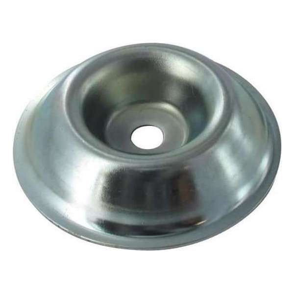 PRAKTISCHE TUIN Stalen steunbeker - boring 10 mm - ø 85 mm PRAKTISCHE TUIN Stalen steunbeker - boring 10 mm - ø 85 mm