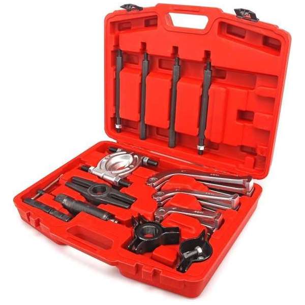 HBM 23 Delige Hydraulische Pullytrekkerset en Lagertrekkerset HBM 23 Delige Hydraulische Pullytrekkerset en Lagertrekkerset