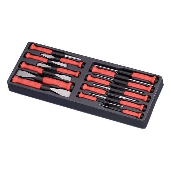 Huvema Priem- en beitelset, 16-delig PA5162T Huvema Priem- en beitelset, 16-delig PA5162T
