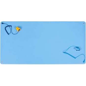 Premium ESD rubber table mat Starter Set 1200mm x 610mm Blue