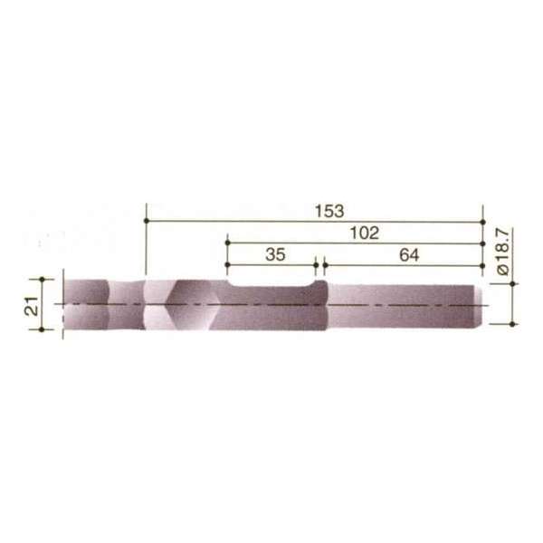 Beitel Plat 25X300Mm 21Mm-Zk Kan/Mak Beitel Plat 25X300Mm 21Mm-Zk Kan/Mak