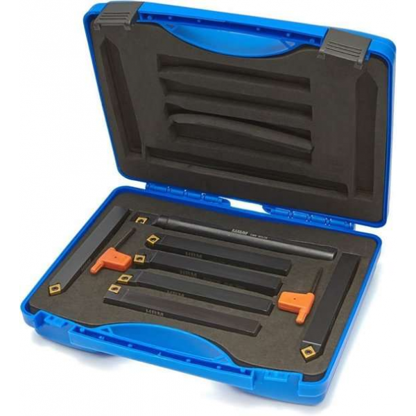 HBM 8x8 - 7 Delige Beitelset Met HM Wisselplaten HBM 8x8 - 7 Delige Beitelset Met HM Wisselplaten