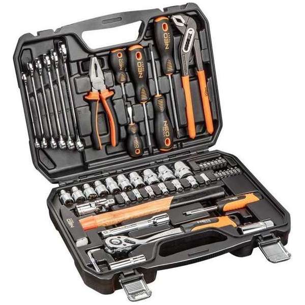 Neo tools Gereedschapkoffer 56 Delig, Neo tools Gereedschapkoffer 56 Delig,