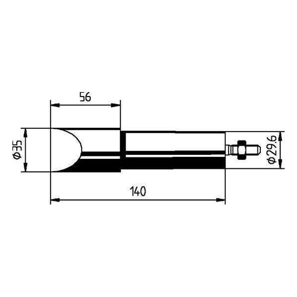 Soldeerstift beitelvormigverster. nr.0552MZ Ersa Soldeerstift beitelvormigverster. nr.0552MZ Ersa