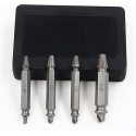 Schroefverwijderset - Gereedschap - Schroeven - Roest - Remover - 4 Stuks - Schroeven Extractor - Houtbewerking