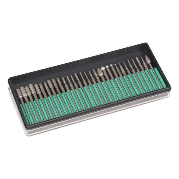 Silverline 722878 30 Delige slijpstenen set - 3,17 x K150 - Hout / Metaal Silverline 722878 30 Delige slijpstenen set - 3,17 x K150 - Hout / Metaal