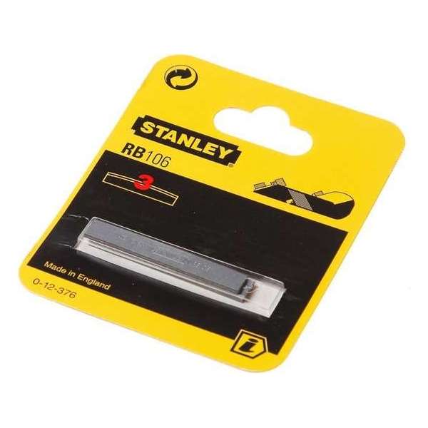STANLEY - Schaafmesje - Gegroefd - 50mm - 3 stuks/kaart STANLEY - Schaafmesje - Gegroefd - 50mm - 3 stuks/kaart