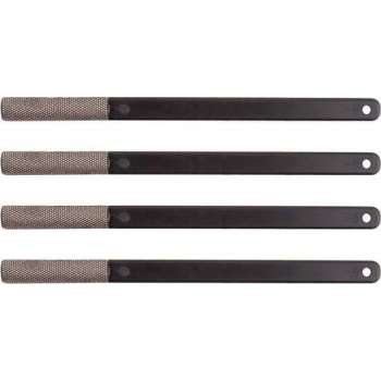 KGS PRO Diamant-handvijlen, 4 stuks (43x12 mm, halfrond, Zwart (grit 120))