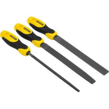 Stanley 3delige Set Rasp Bastaard 200mm 0-22-477