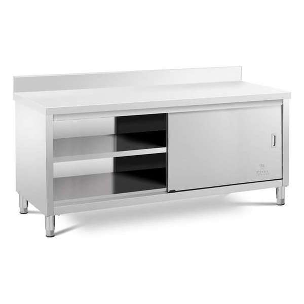 Royal Catering RVS werkkast - opstand - 200 x 70 cm - 600 kg laadvermogen Royal Catering RVS werkkast - opstand - 200 x 70 cm - 600 kg laadvermogen