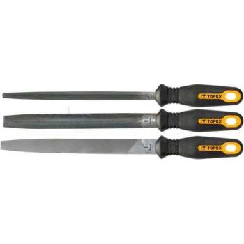 TOPEX metaalvijlenset 3 delig 200mm