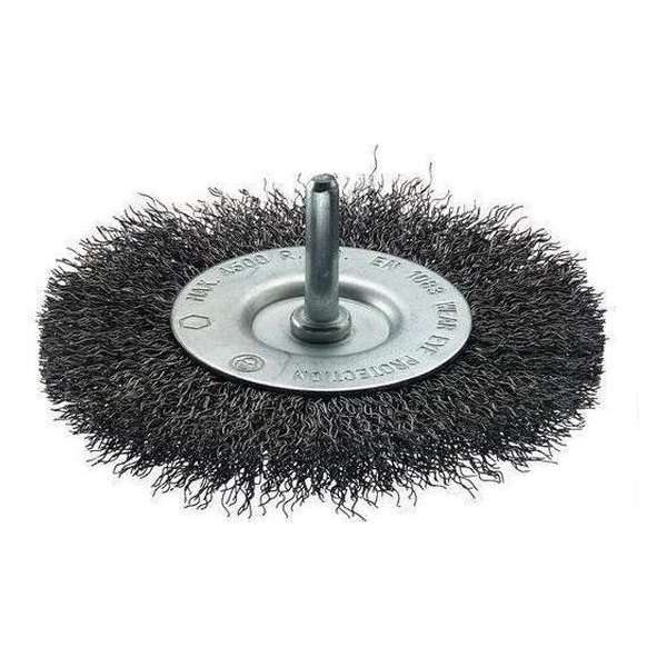 Flexovit Merchandising Staaldraadborstels vlak 100x6mm Flexovit Merchandising Staaldraadborstels vlak 100x6mm