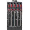 Set werkplaatsvijlen Kap 2 Staal 200mm 5-delig FORMAT