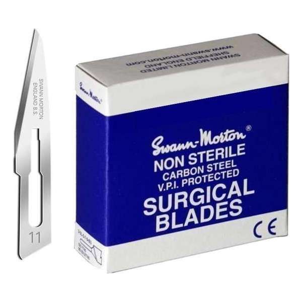 Swann Morton Scalpelmesjes - Niet Steriel - Mesnummer 11 - REF 0103