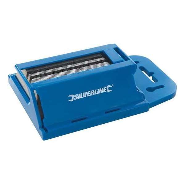 Silverline Stanleymesjes - Reservemesjes - Trapezium - SK5 Staal - 100 stuks Silverline Stanleymesjes - Reservemesjes - Trapezium - SK5 Staal - 100 stuks