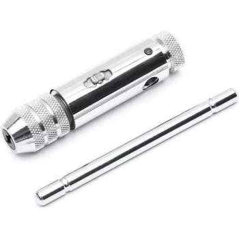 Tapset - Tapkruk met ratel - Taphouder voor M5-M12 mm - Machinetap - Instelbaar voor machinetappen van 5 - 12 mm