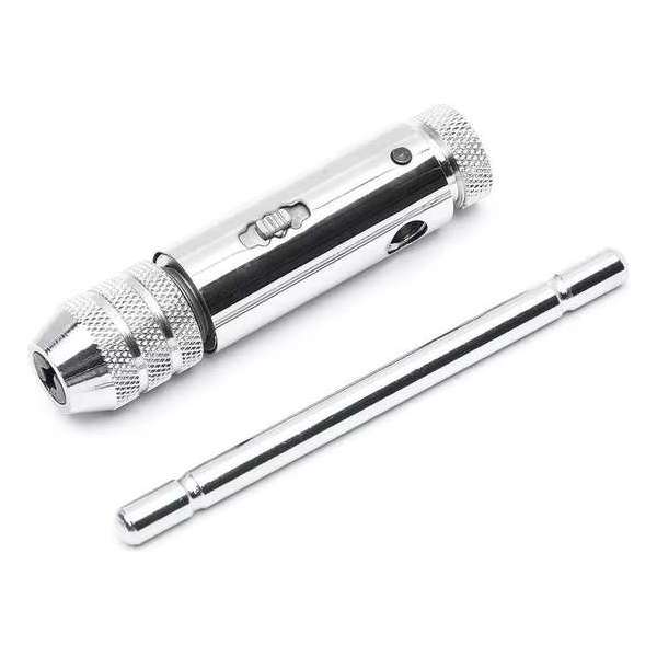 Tapset - Tapkruk met ratel - Taphouder voor M5-M12 mm - Machinetap - Instelbaar voor machinetappen van 5 - 12 mm Tapset - Tapkruk met ratel - Taphouder voor M5-M12 mm - Machinetap - Instelbaar voor machinetappen van 5 - 12 mm