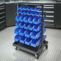 Datona® Verrijdbaar opbergsysteem met 60 voorraadbakken