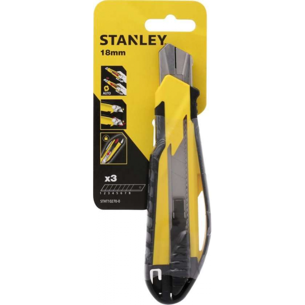 STANLEY Afbreekmes Dynagrip 18mm met magazijn STANLEY Afbreekmes Dynagrip 18mm met magazijn