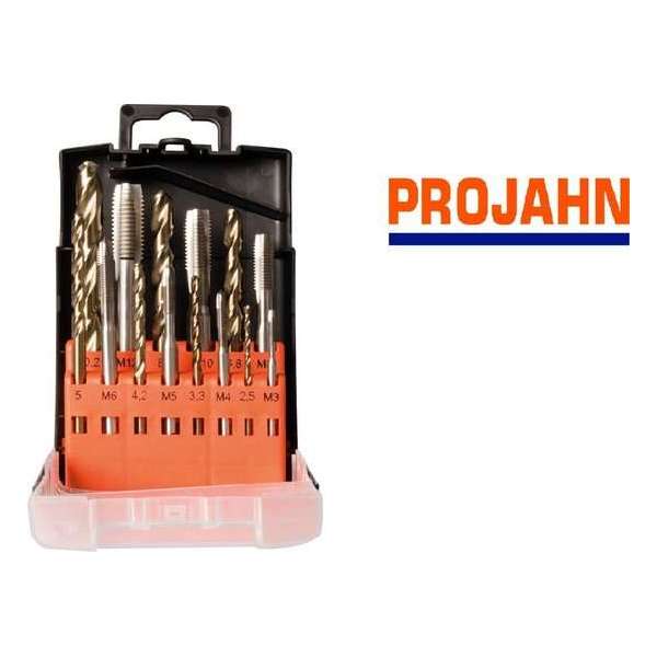'PROJAHN'' Boor en Machine Tappen-set HSS-Co 14dlg M3-M12 'PROJAHN'' Boor en Machine Tappen-set HSS-Co 14dlg M3-M12