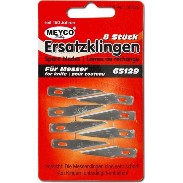 Reserve mesjes voor Scalpel/hobbymes|8 stuks Reserve mesjes voor Scalpel/hobbymes|8 stuks