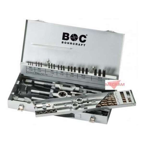 Bohrcraft Profi-Plus Draadsnijset HSS-E 44-delig Bohrcraft Profi-Plus Draadsnijset HSS-E 44-delig