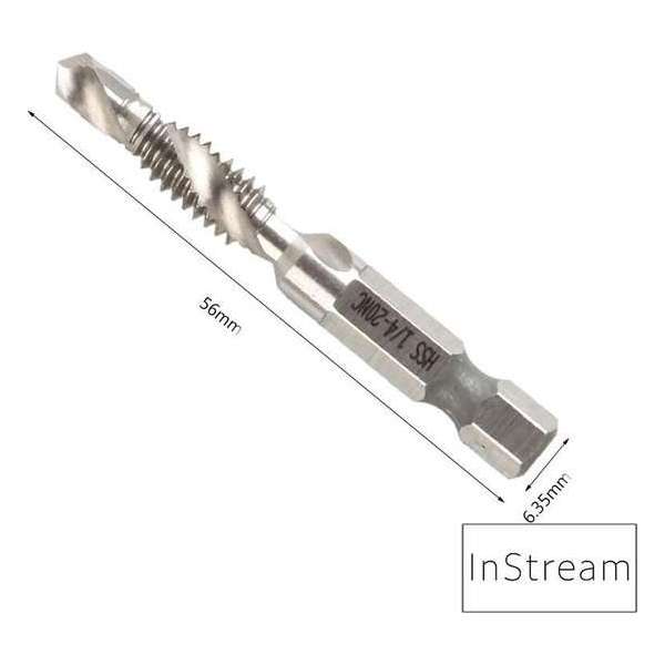 Boortap - Tapboor - Schroefdraad - M6 - Boortool - Boormachine accessoires Boortap - Tapboor - Schroefdraad - M6 - Boortool - Boormachine accessoires