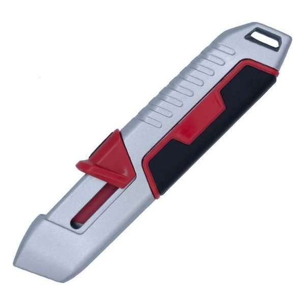 Terugverend veiligheidsmes - werkmes - aluminium - anti-slip - vervangbaar Terugverend veiligheidsmes - werkmes - aluminium - anti-slip - vervangbaar