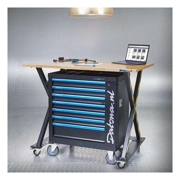 Datona® - Industriële werktafel 120 cm - Gereedschapswagen - Verrijdbare werkbank Datona® - Industriële werktafel 120 cm - Gereedschapswagen - Verrijdbare werkbank