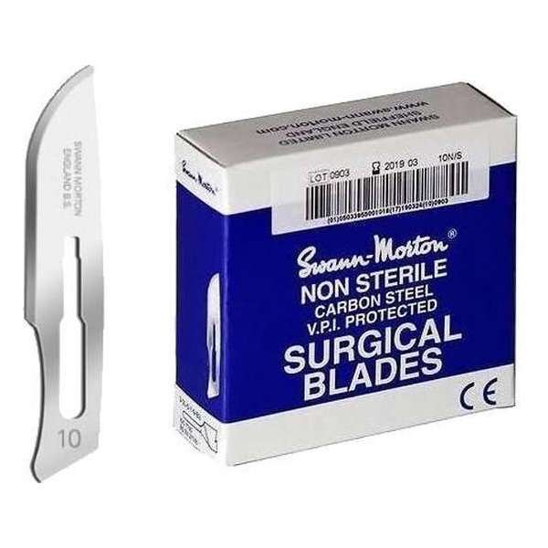 Swann Morton 0101 Scalpelmesje Chirurgie Mesjes - Non Steriel No.10