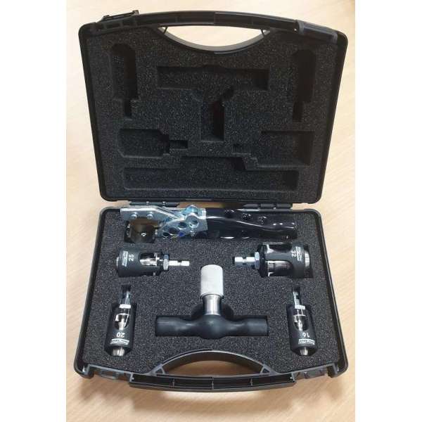 Easy-Fitt Multilayer kalibratie kofferset voor buizen 16/20/26/32mm Easy-Fitt Multilayer kalibratie kofferset voor buizen 16/20/26/32mm