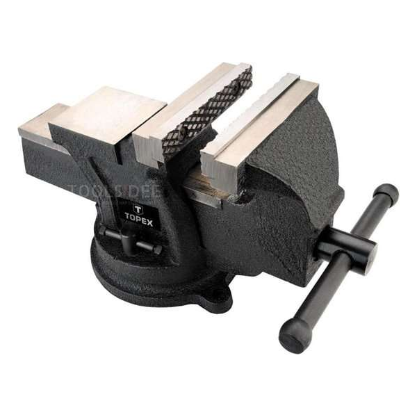TOPEX bankschroef 100mm draaibaar TOPEX bankschroef 100mm draaibaar